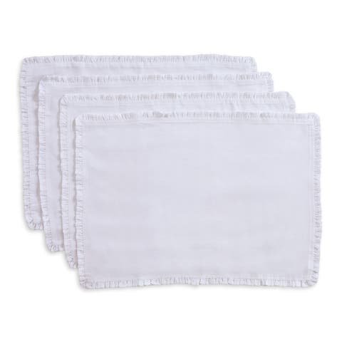 Linen Placemats - Juliette Ruffle, 14" x 19"
