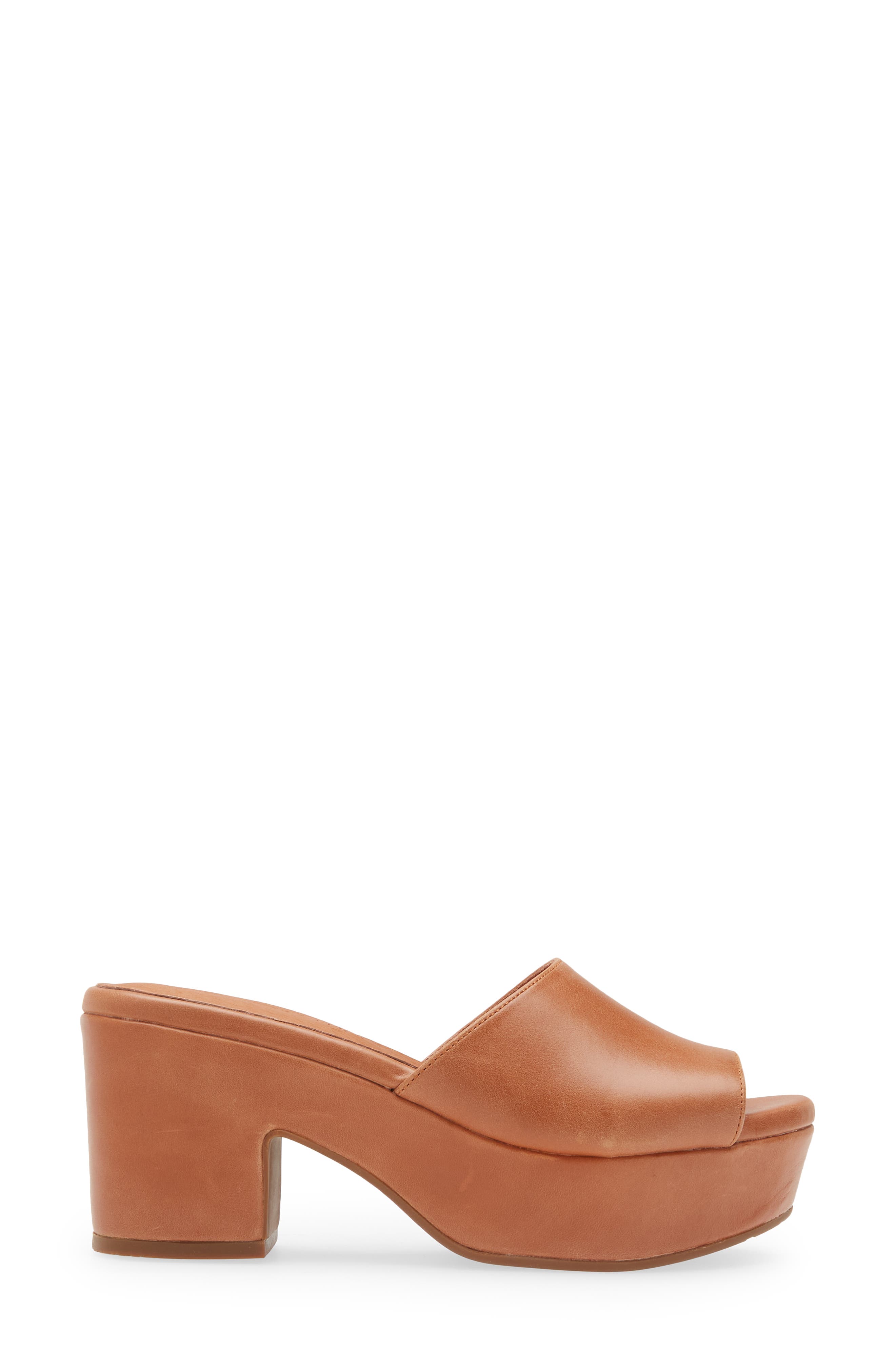 Chocolat Blu Giselle Platform Sandal, Alternate, color, Caramel Leather