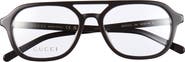 Gucci 53mm Aviator Optical Glasses