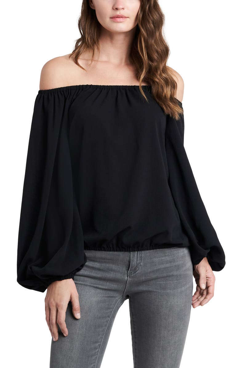 Vince Camuto Off the Shoulder Bubble Sleeve Top, Main, color, 