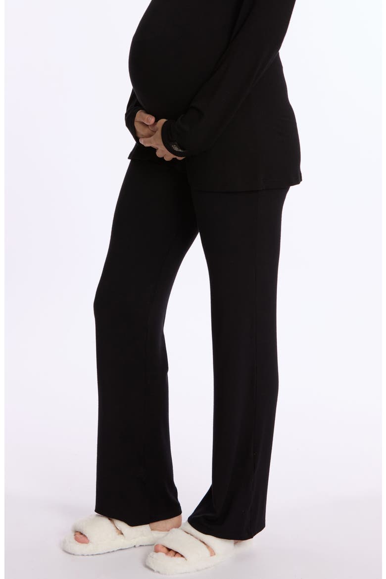 Louna Maternity Pants, Alternate, color, BLACK