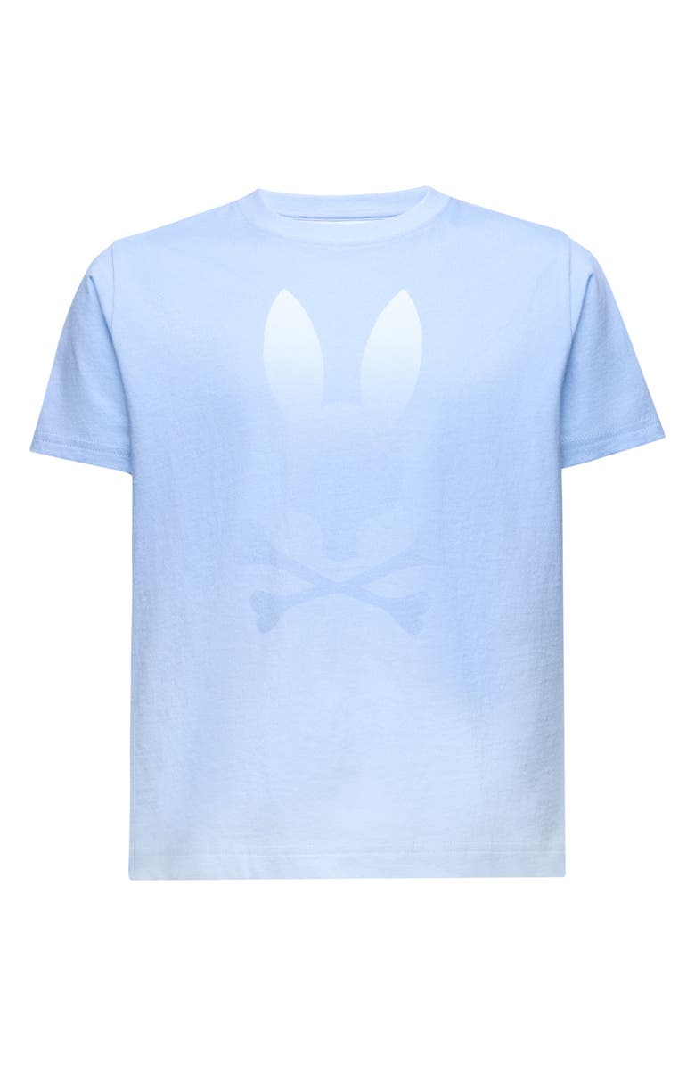 Psycho Bunny Kids' Corinda Pima Cotton Graphic T-Shirt, Main, color, Serenity