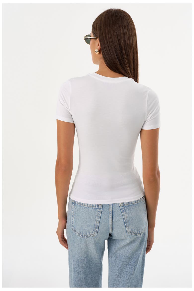 Moa | Jersey Crew Neck Tee, Alternate, color, White