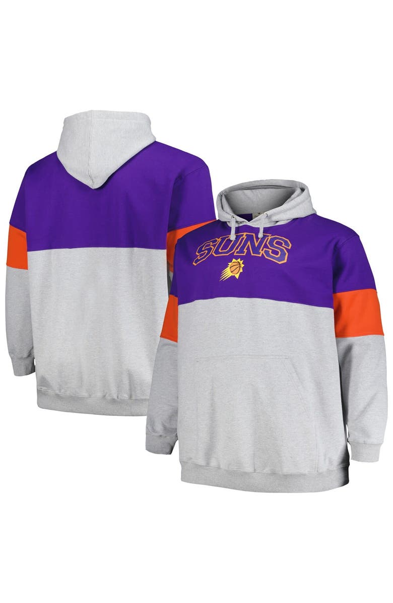 FANATICS Men's Fanatics Branded Purple/Orange Phoenix Suns Big & Tall Pullover Hoodie, Alternate, color, Purple