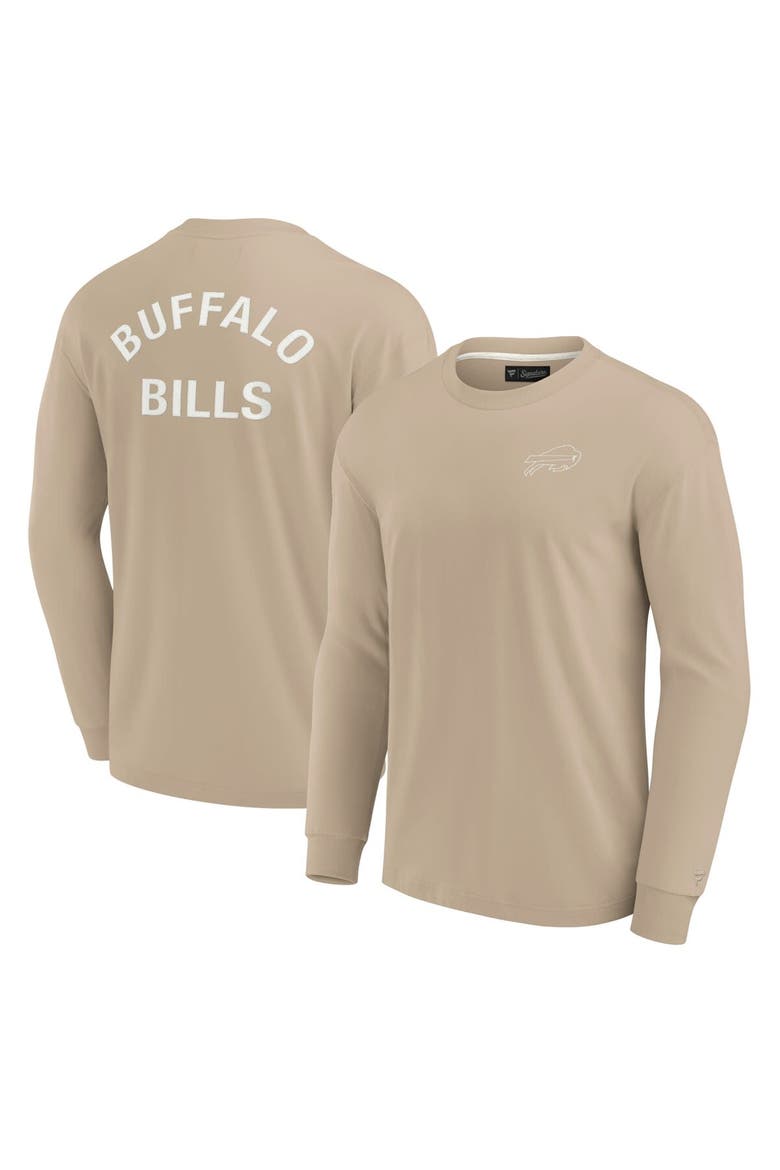 Unisex Fanatics Signature Khaki Buffalo Bills Elements Super Soft Long Sleeve T-Shirt, Main, color, Khaki