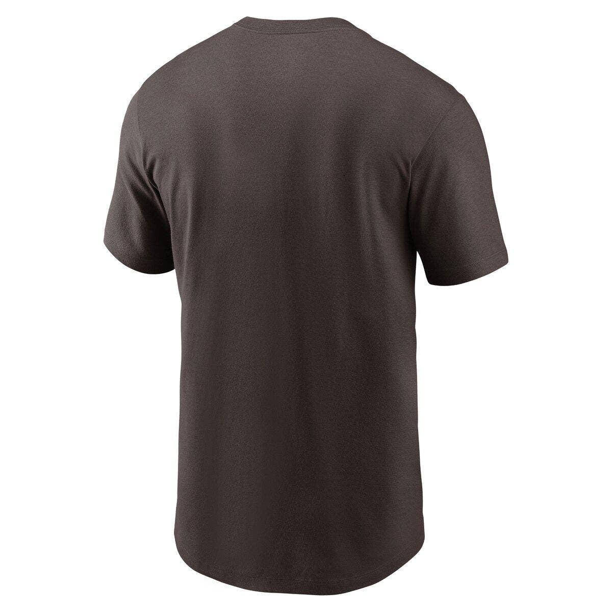 Nike Men's Nike Brown Cleveland Browns Yard Line Fashion Asbury T-Shirt ...