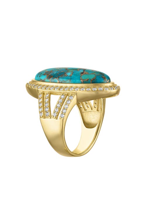 Fzn Composite Turquoise Ring