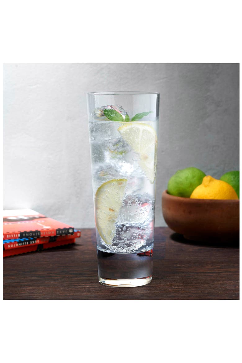 NUDE Highlands Set of 4 Highball Glasses, Alternate, color, CLEAR