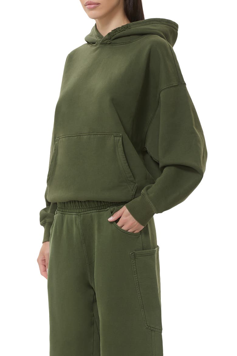 Blake Cotton Hoodie, Alternate, color, DARK FOREST