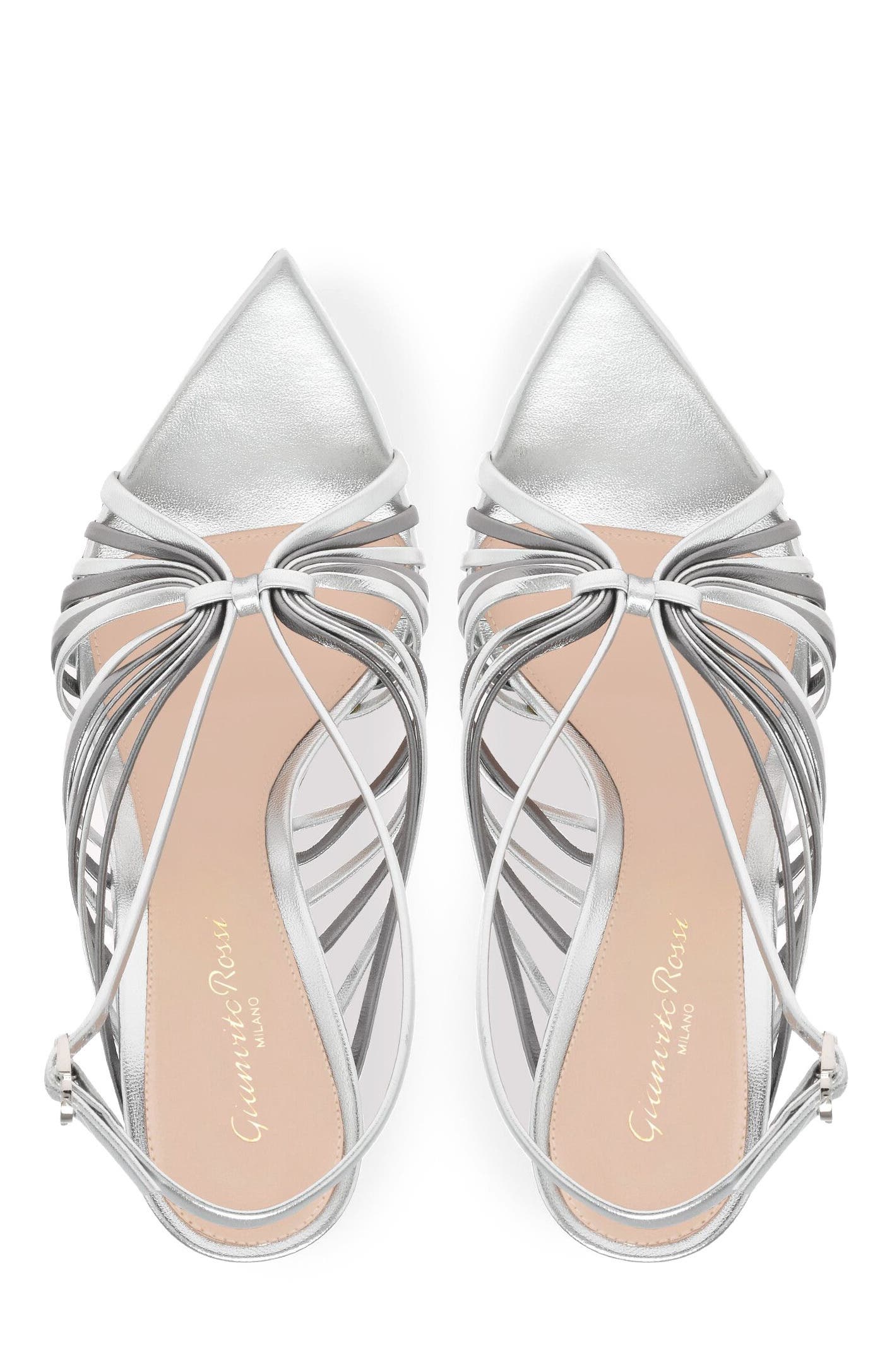 Muse Sandal, Alternate, color, Metallic Silver Leather