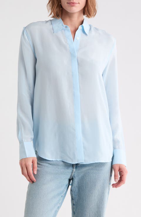Shiela Button-Up Cupro Shirt