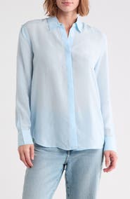 AG Shiela Button-Up Cupro Shirt