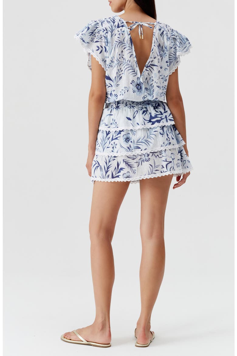 Jess Cotton Cover-Up Minidress, Alternate, color, JARDIN