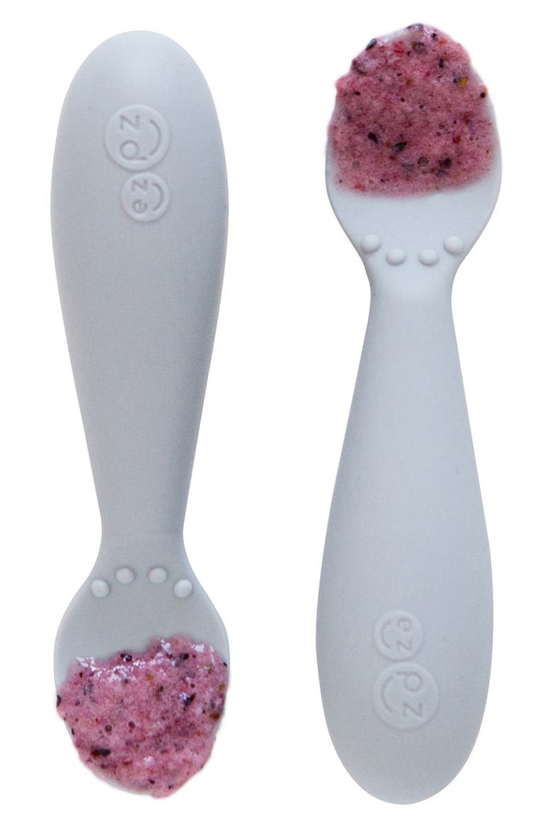 2-Pack Tiny Spoons, Alternate, color, PEWTER