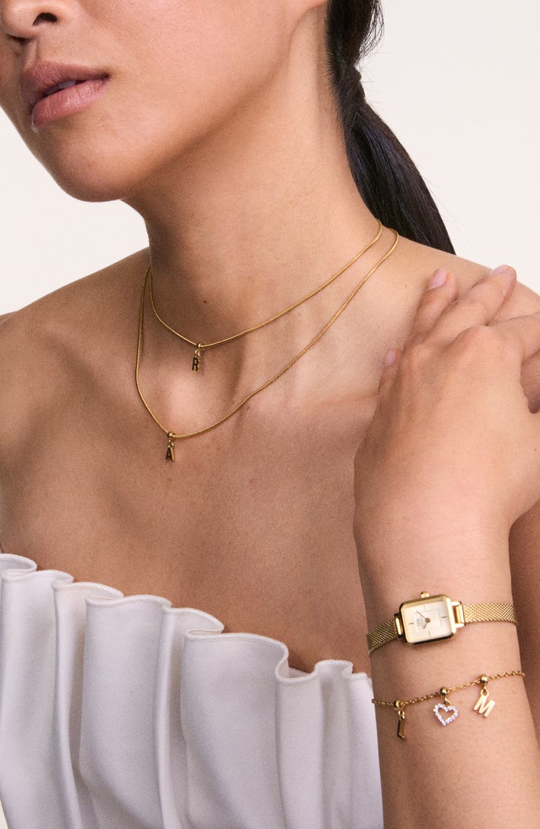 Daniel Wellington Micro Collection Mesh Strap Watch, 15mm x 18mm, Alternate, color, 