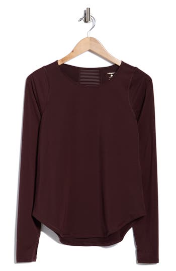 Layer 8 Wisdom Long Sleeve Performance T-shirt In Brown