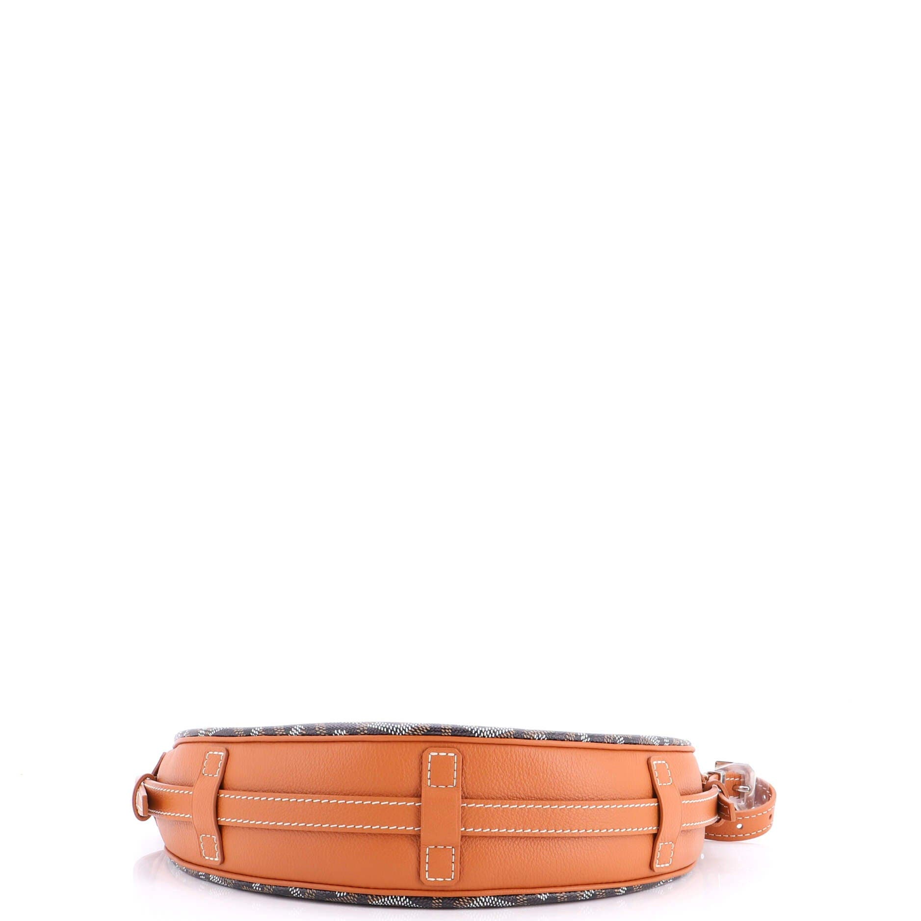 Hirondelle Shoulder Bag Coated Canvas and Leather, Alternate, color, Brown