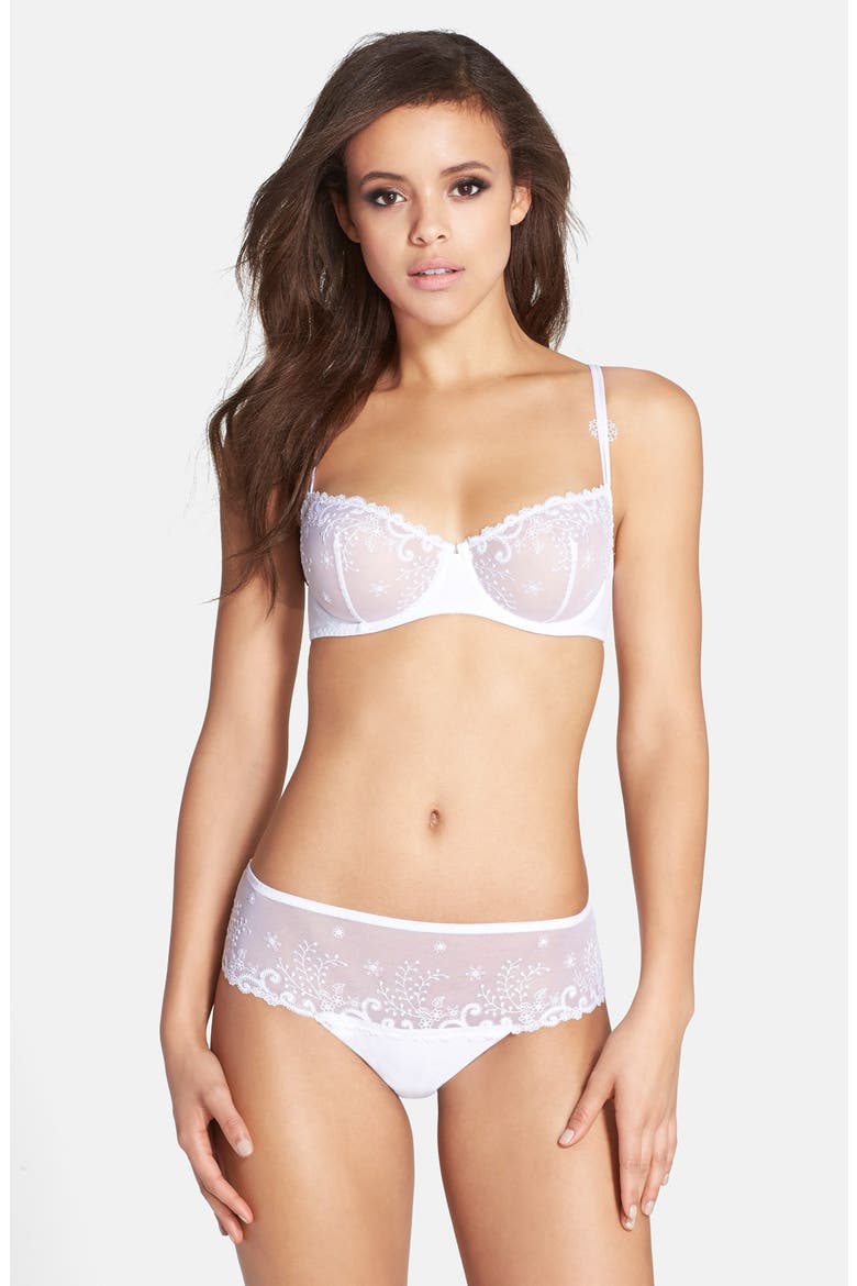 'Delice' Boyshorts, Alternate, color, WHITE