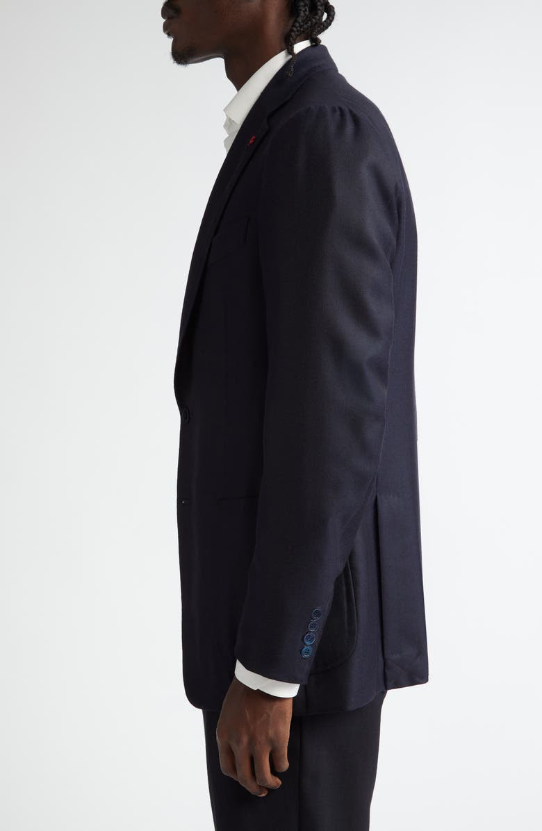 ISAIA Domenico Cashmere & Silk Sport Coat, Alternate, color, Navy