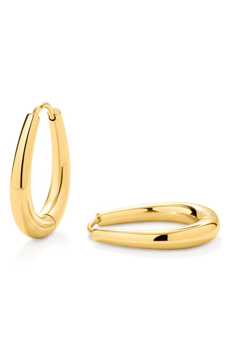 D.LOUISE Tapered Oval Hoop Earrings, Main, color,