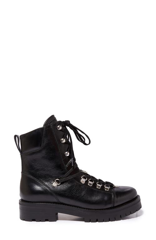 Allsaints Franka Lace-up Hiker Boot In Black Leather