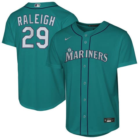 Youth Nike Cal Raleigh Teal Seattle Mariners Alternate Replica Jersey
