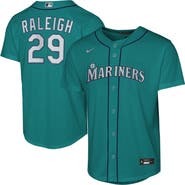 Nike Youth Nike Cal Raleigh Teal Seattle Mariners Alternate Replica Jersey