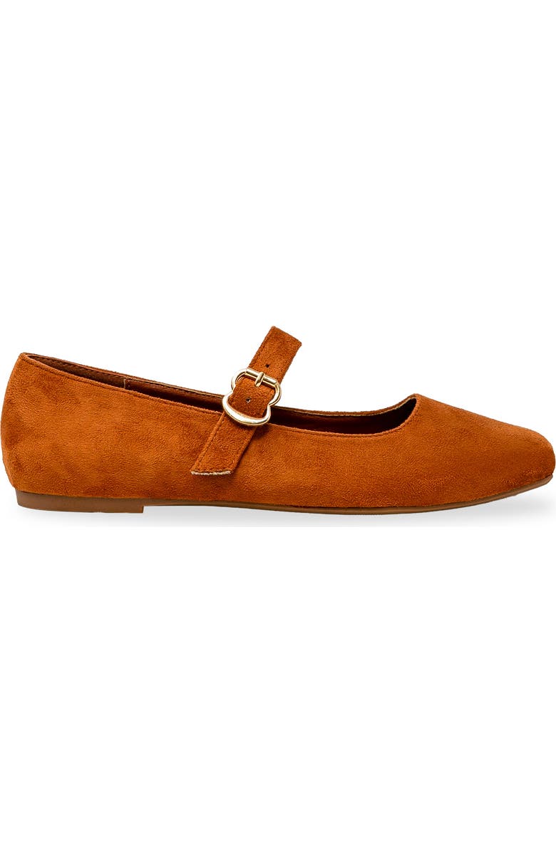 CHASE AND CHLOE <p> Mary Jane Flat (Women)</p>, Alternate, color, Tan Suede