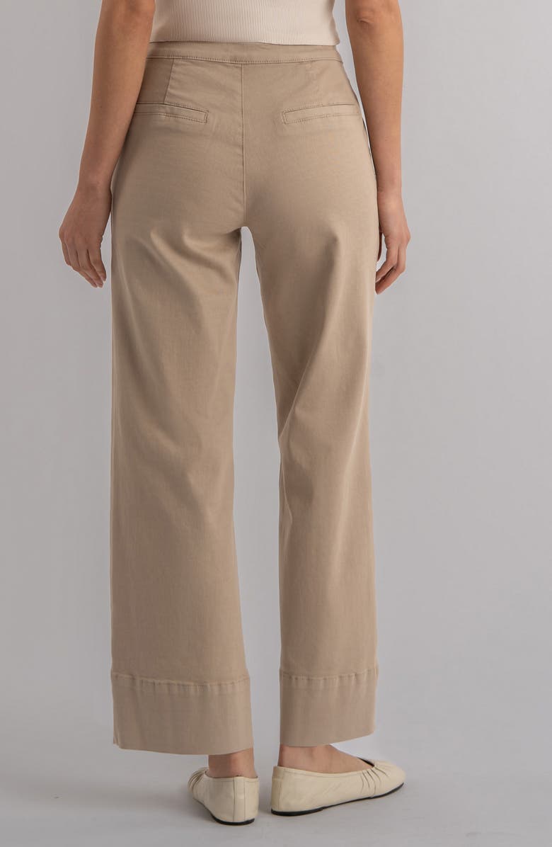 KUT from the Kloth High Waist Wide Leg Jeans, Alternate, color, Sand