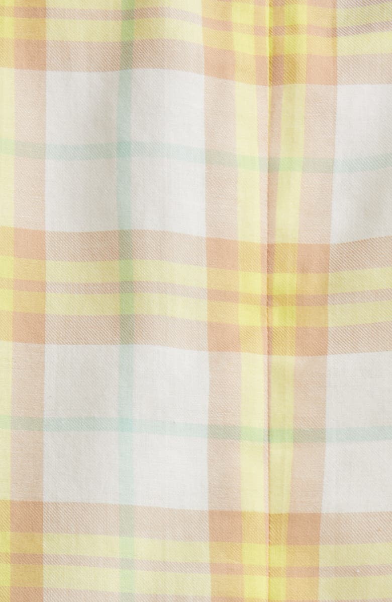 rag & bone Margot Plaid Blazer, Alternate, color, Ylwplaid