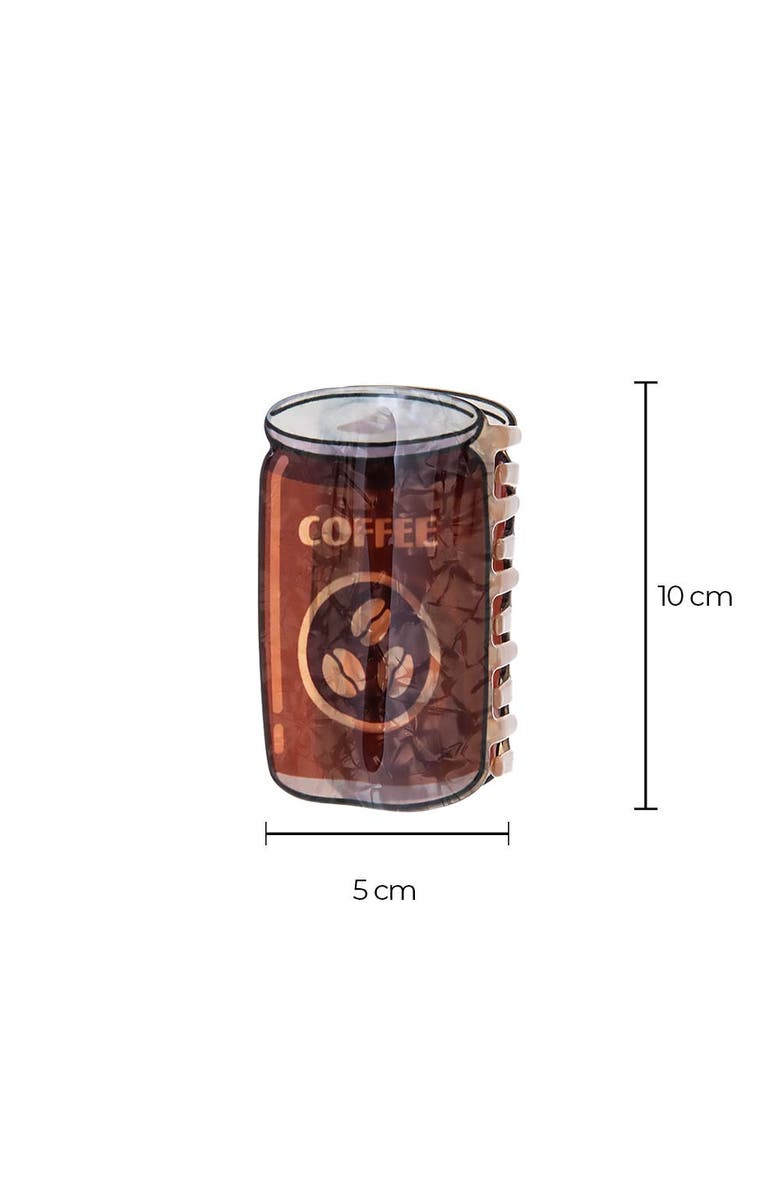 BY ADINA EDEN Coffee Can Claw Clip, Alternate, color, Brown