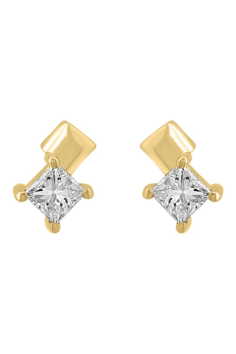 14k Gold Diamond Stud Earrings, Alternate, color, GOLD