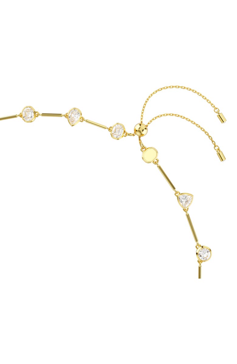 Swarovski Imber Station Necklace & Bracelet Set, Alternate, color, White/ Gold