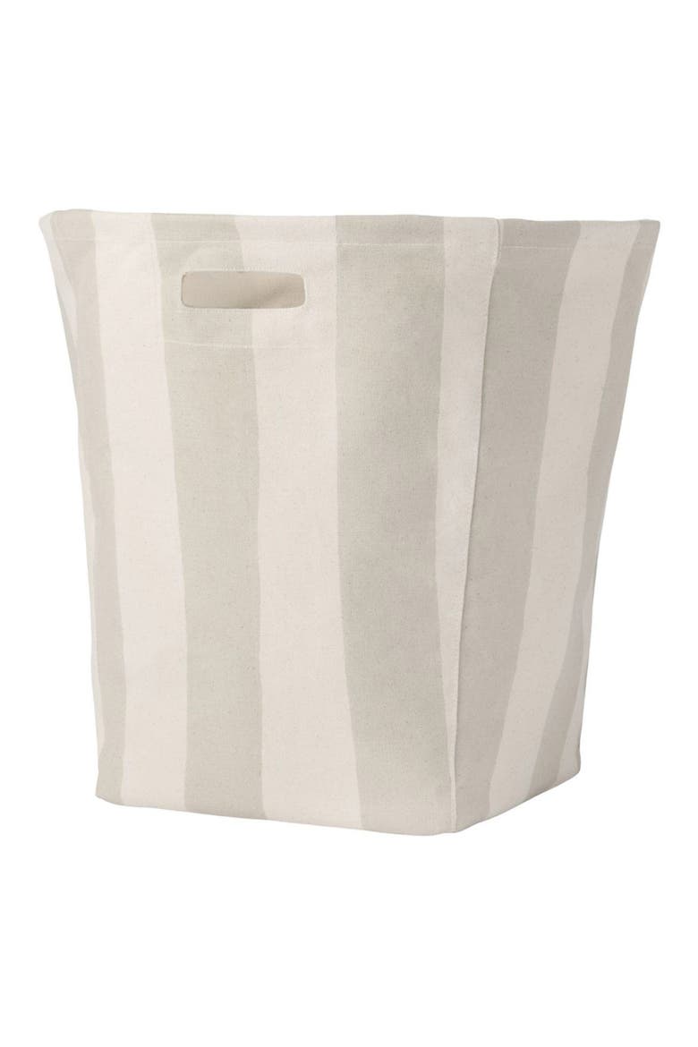 Tapered Cotton Canvas Hamper, Main, color, TAUPE
