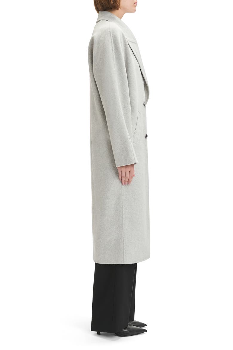 The Luca Wool Blend Double Breasted Coat, Alternate, color, LIGHT GRAY