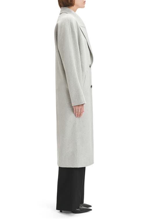 Favorite Daughter The Luca Wool Blend Double Breasted Coat In Gray