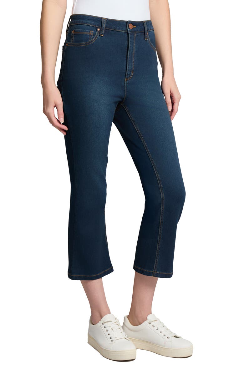 Jones New York High Waist Crop Kick Flare Jeans, Alternate, color,