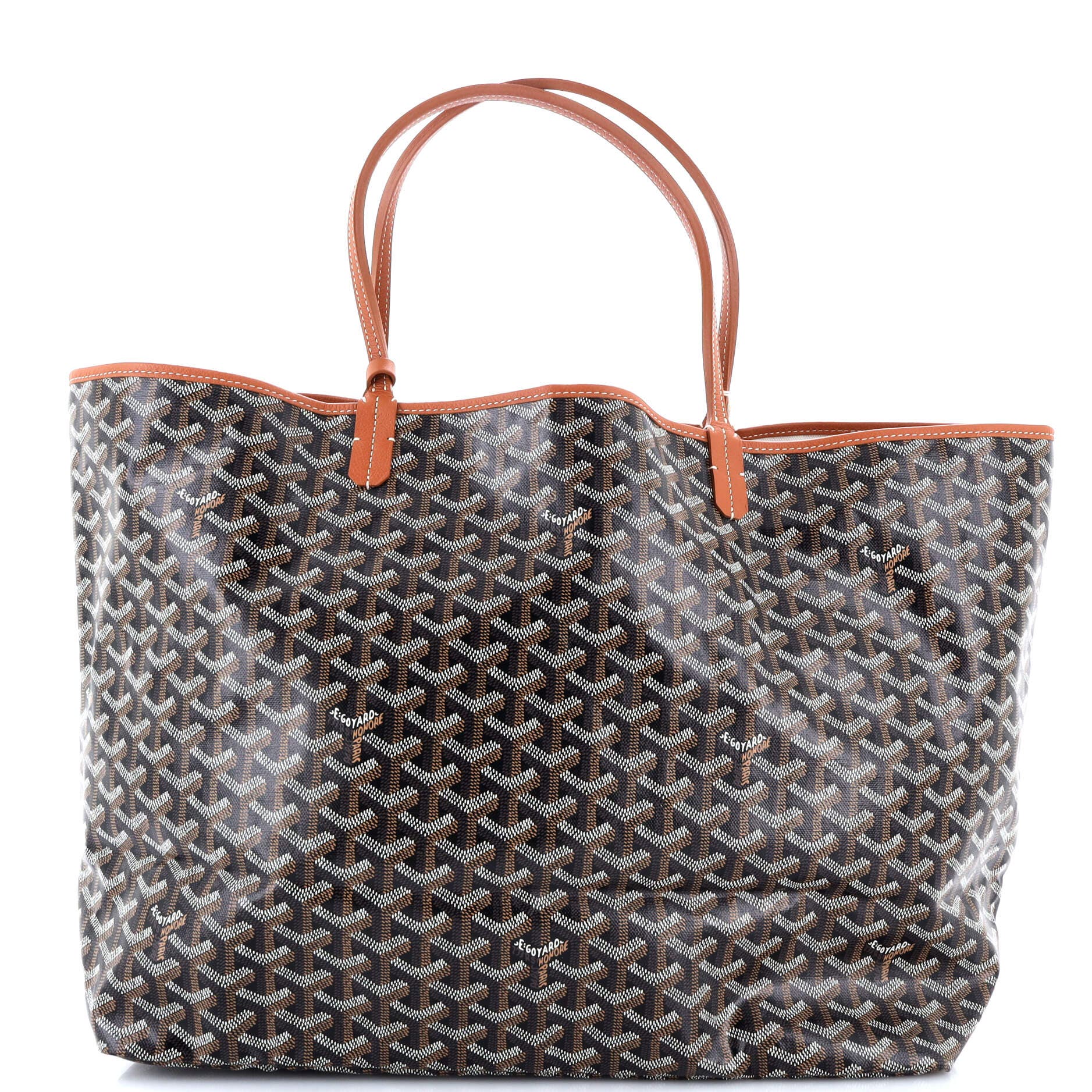 Pre-Owned Goyard Saint Louis Tote Printed Coated Canvas GM, Main, color, 