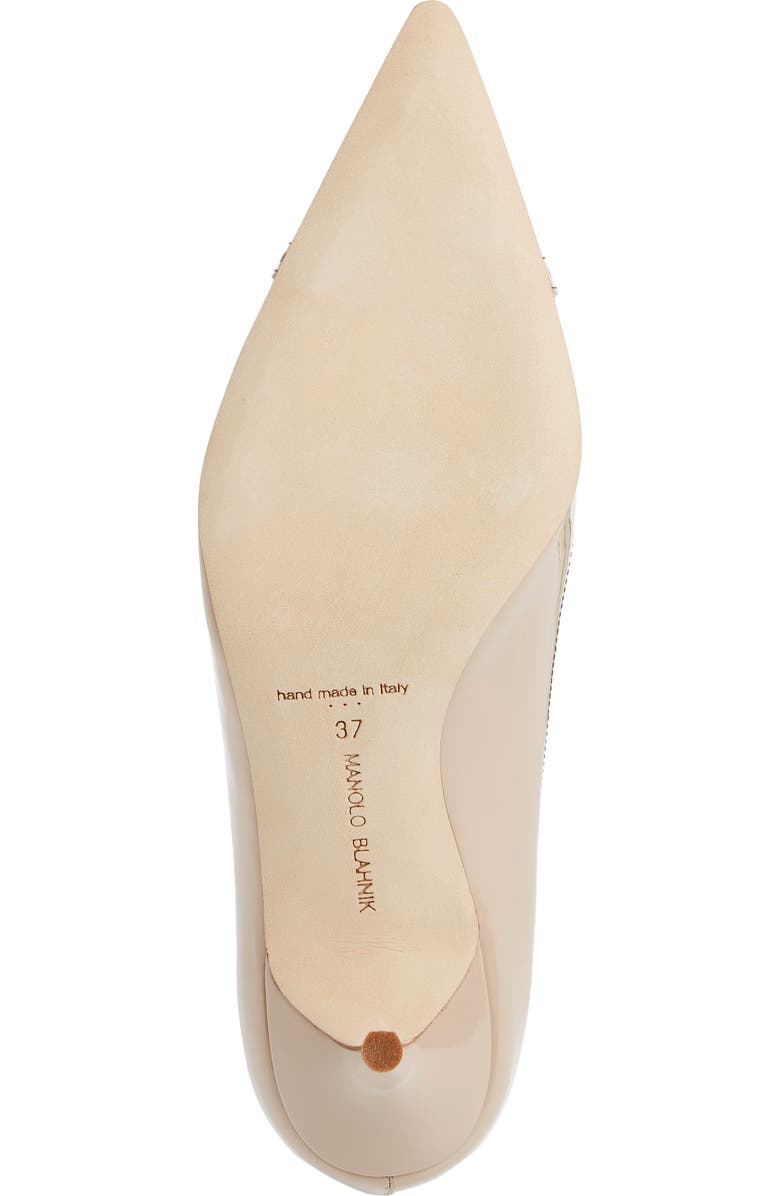 Manolo Blahnik Quitohi Brogue Pointed Toe Pump, Alternate, color,
