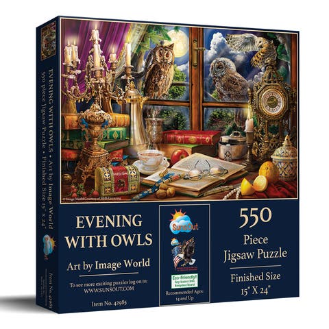 Evening with Owls 550 piece Jigsaw Puzzle for Adults
