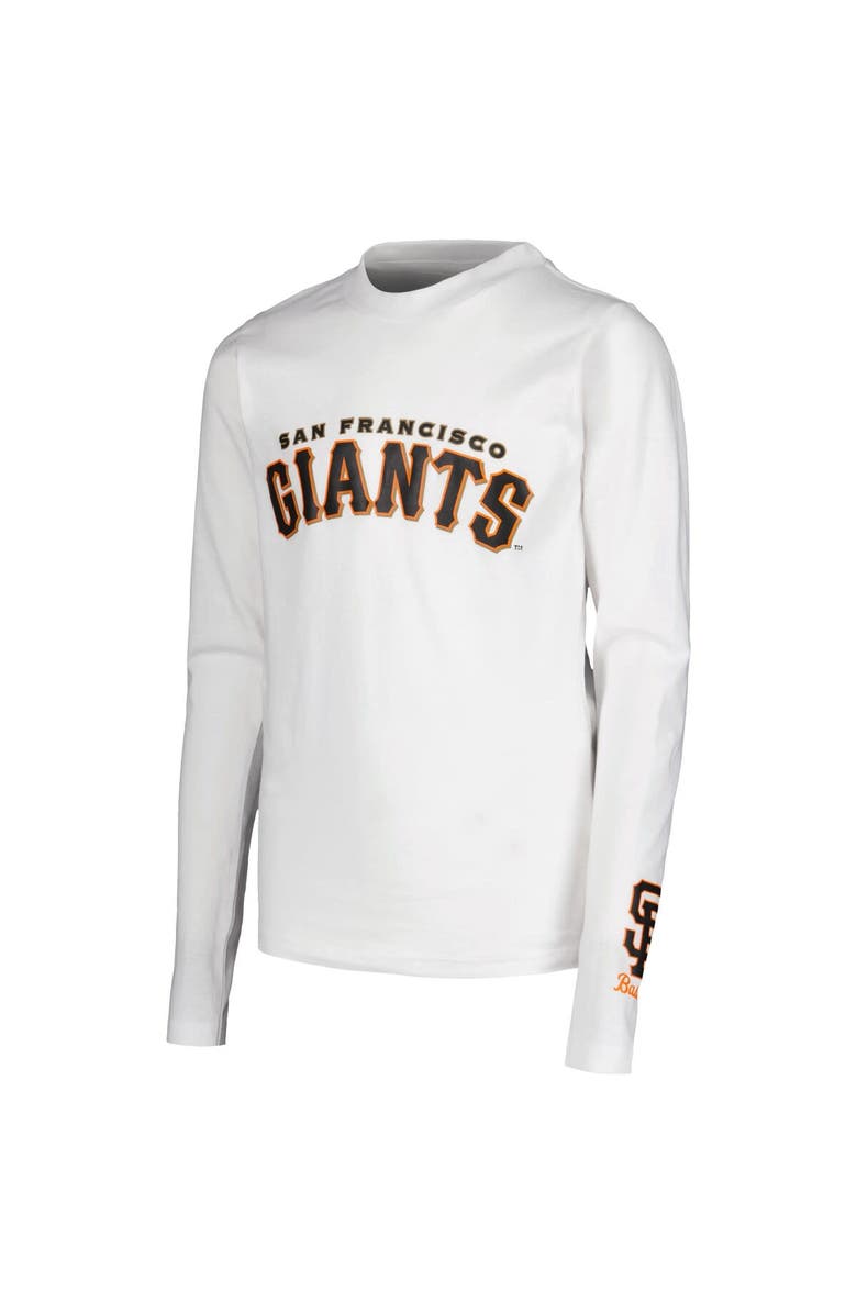 STITCHES Youth Stitches Black/White San Francisco Giants T-Shirt Combo Set, Alternate, color, 