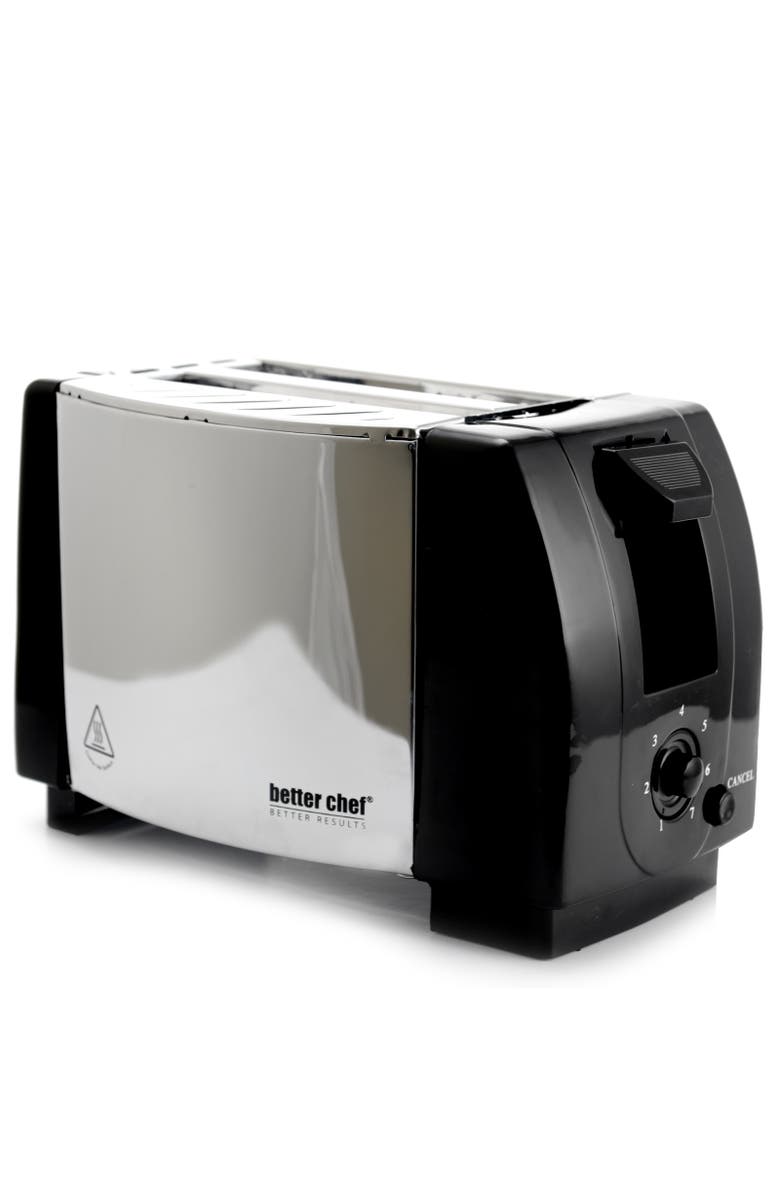 Better Chef Two Slice Toaster Stainless Steel, Alternate, color, Silver