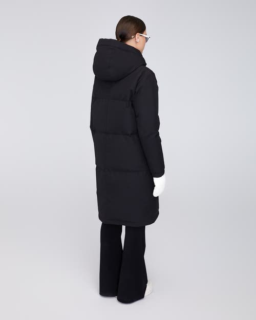 Quartz Co. Ines | Hooded Down Winter Jacket In Black