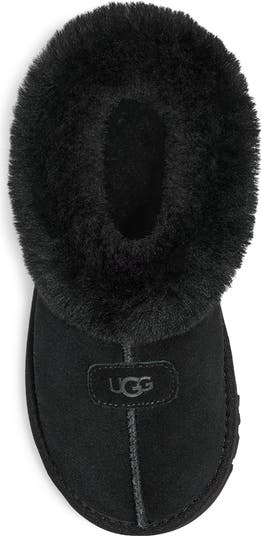 Tazzette Genuine Shearling Collar Slipper