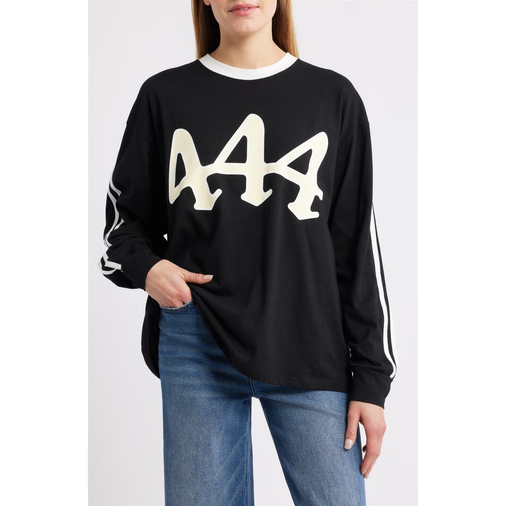 THE MAYFAIR GROUP Divinely Protected Long Sleeve Graphic T-Shirt in Black  product