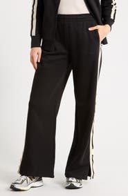 DKNY Textured Tape Wide Leg Track Pants