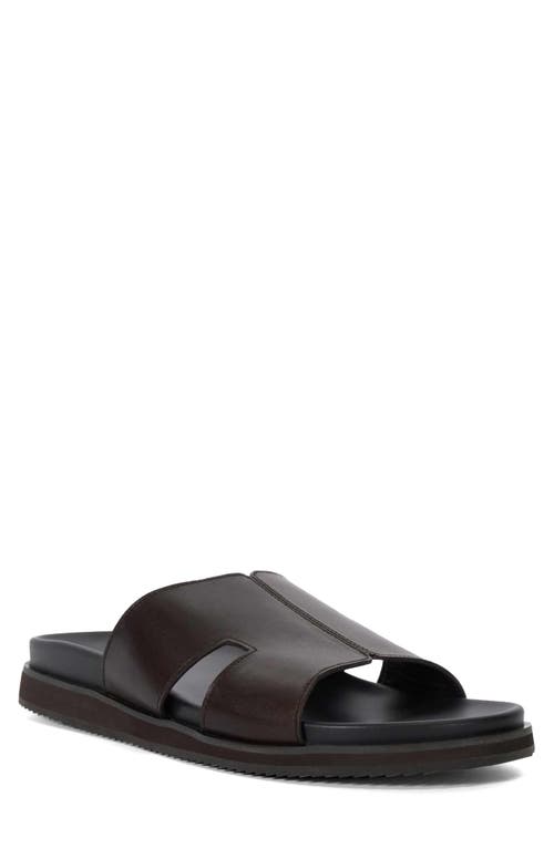 Dune London Insight Slide Sandal In Brown