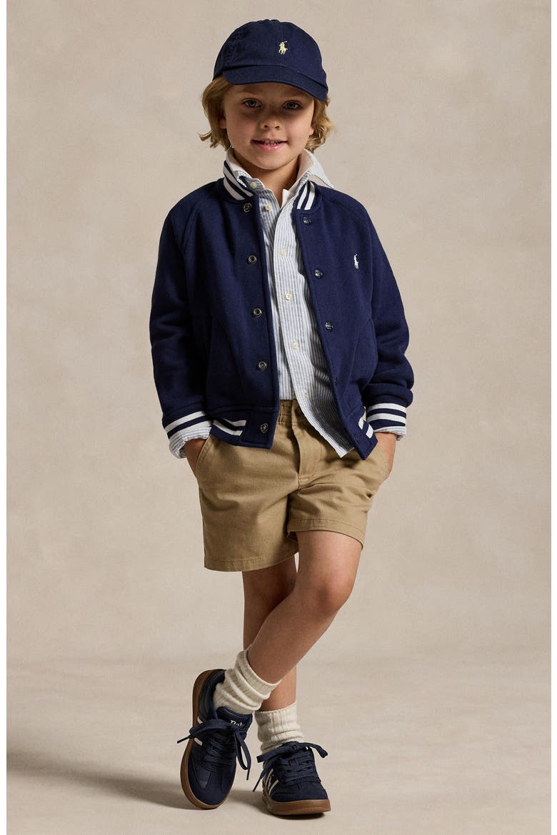 Kids' Fleece Snap-Up Jacket, Alternate, color, REFINED NAVY