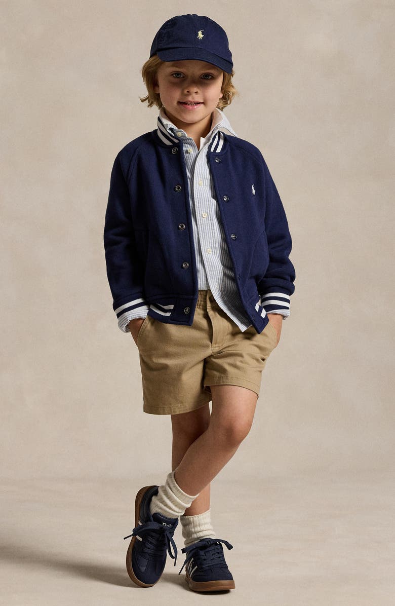 Polo Ralph Lauren Kids' Fleece Snap-Up Jacket, Alternate, color, Refined Navy