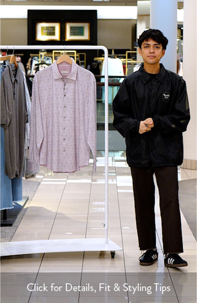 Jimmy OoohCotton<sup>®</sup> Floral Button-Up Shirt, sales video thumbnail